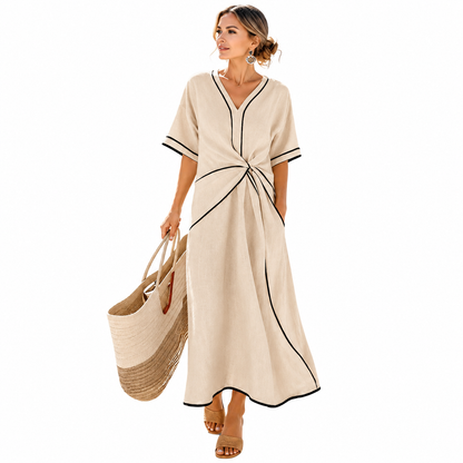 Robe "Bella" Robe Longue Effet Drapé