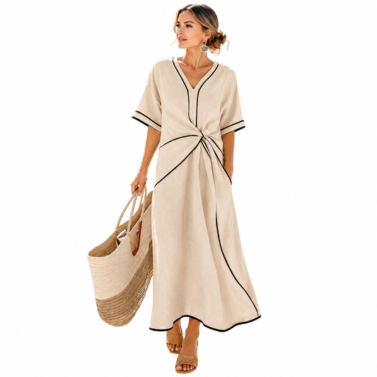 Robe "Bella" Robe Longue Effet Drapé