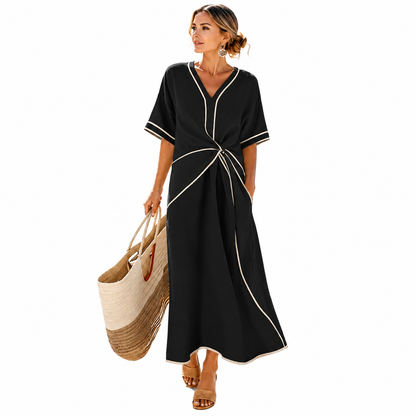 Robe "Bella" Robe Longue Effet Drapé