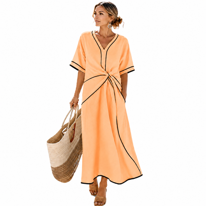 Robe "Bella" Robe Longue Effet Drapé