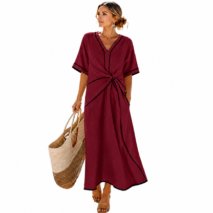 Robe "Bella" Robe Longue Effet Drapé
